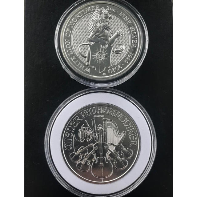 銀貨2 枚クリアケース付き(2020オーストリア ウィーン・2020ビースト)
