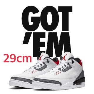 ナイキ(NIKE)のair jordan RETRO 3 "co.jp"  DENIM 29cm(スニーカー)