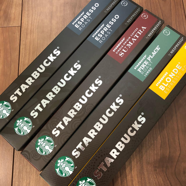 Starbucks Coffee(スターバックスコーヒー)のStarbucks カプセル(ネスプレッソマシーン用) 食品/飲料/酒の飲料(コーヒー)の商品写真