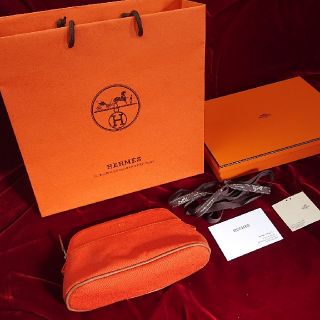 エルメス(Hermes)の新品未使用 エルメス ポーチ ボリード ミニ オレンジ(ポーチ)