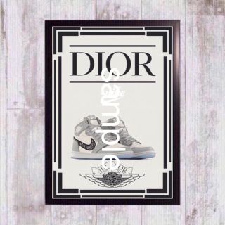 ナイキ(NIKE)のDIOR NIKE AIR JORDAN 1 OG AIR DIOR 額付(スニーカー)