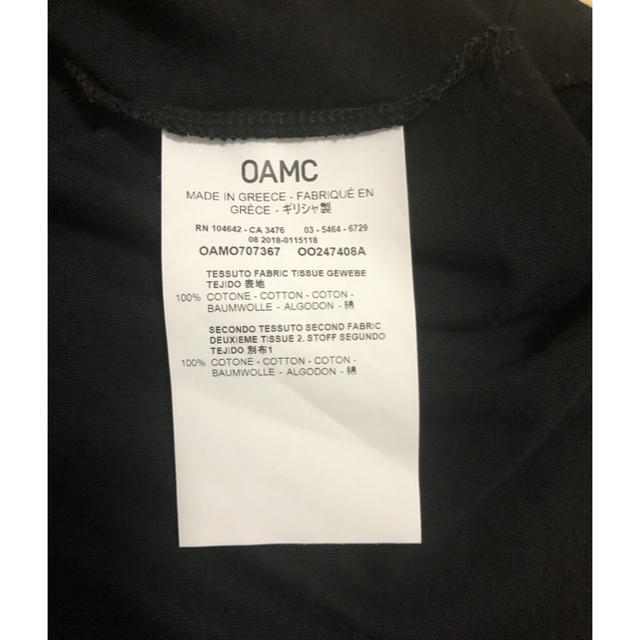 RAF SIMONS(ラフシモンズ)のOAMC ロゴ入りTシャツ ブラック メンズのトップス(Tシャツ/カットソー(半袖/袖なし))の商品写真