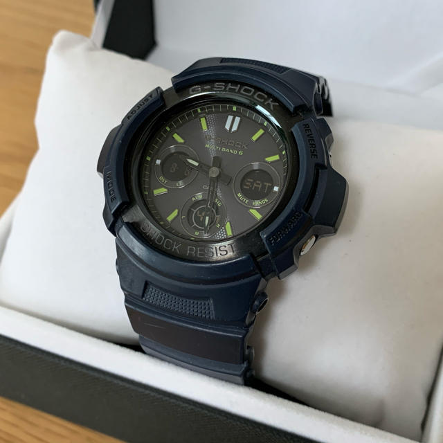 G-SHOCK  電波ソーラー AWG-M100 ネイビー