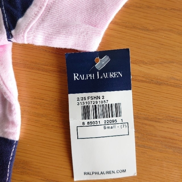 Ralph Lauren(ラルフローレン)の【未使用】RALPH LAUREN☆ラガーシャツ風ワンピース(S 7T) キッズ/ベビー/マタニティのキッズ服女の子用(90cm~)(ワンピース)の商品写真