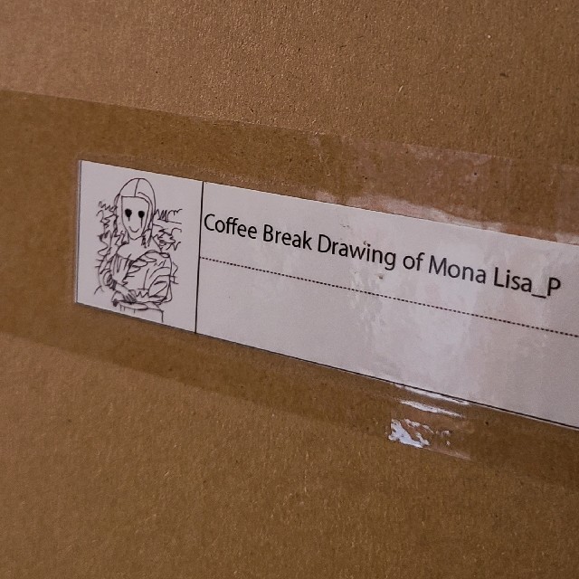 Coffee Break Drawing of Mona Lisa_P