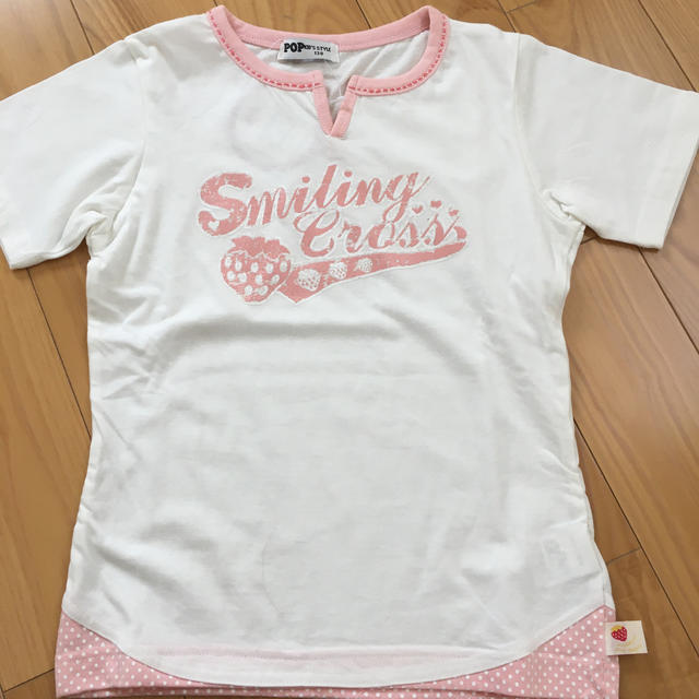 半袖T 2枚セット　130センチ キッズ/ベビー/マタニティのキッズ服女の子用(90cm~)(Tシャツ/カットソー)の商品写真