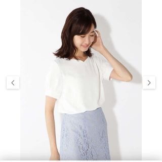 エヌナチュラルビューティーベーシック(N.Natural beauty basic)のハートネックブラウス(シャツ/ブラウス(半袖/袖なし))