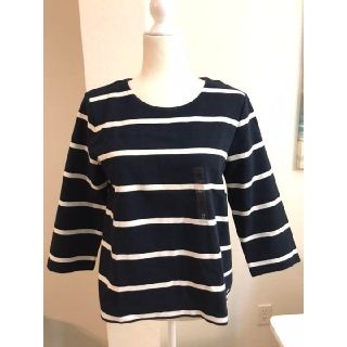 トミーヒルフィガー(TOMMY HILFIGER)の新品　TOMMY HILFIGER★トップスボーダー七分袖(カットソー(長袖/七分))