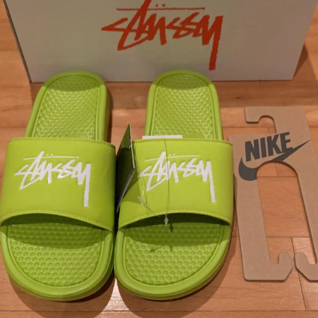 STUSSY NIKE BENASSI BRIGHT CACTUS 29cm 1