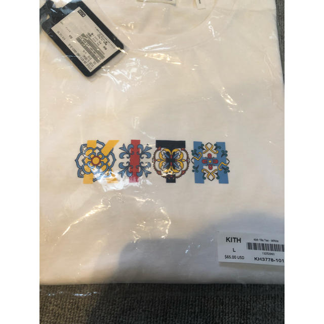 早い者勝ち KITH TOKYO Tile Tシャツ Lサイズ 白 ホワイト 1