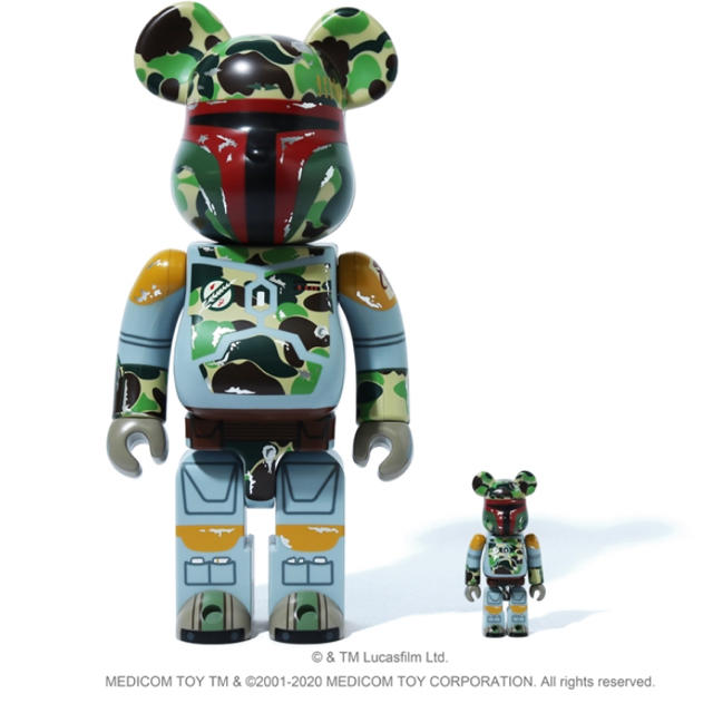 A BATHING APE(アベイシングエイプ)のSTAR WARS×BAPE BE@RBRICK 100%&400% エンタメ/ホビーのおもちゃ/ぬいぐるみ(キャラクターグッズ)の商品写真