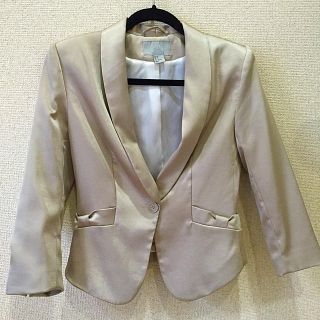 エイチアンドエム(H&M)のH&Mシャンパンゴールドジャケット(テーラードジャケット)