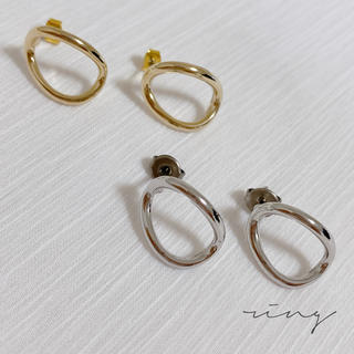ジーナシス(JEANASIS)のring pierce ○ gold silver(ピアス)