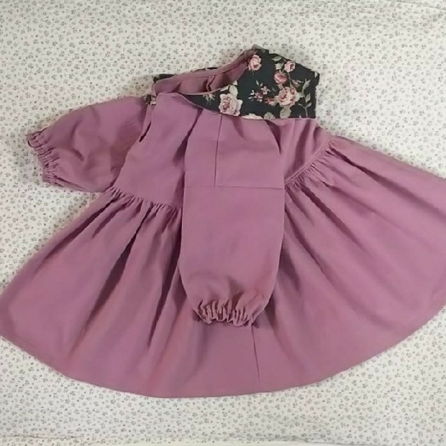 セーラーカラーワンピース☆90size キッズ/ベビー/マタニティのキッズ服女の子用(90cm~)(ワンピース)の商品写真