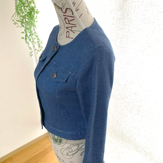 ANAYI(アナイ)のANAYl アナイ　ジャケット　カーディガン　デニム風　羽織り　 レディースのジャケット/アウター(Gジャン/デニムジャケット)の商品写真