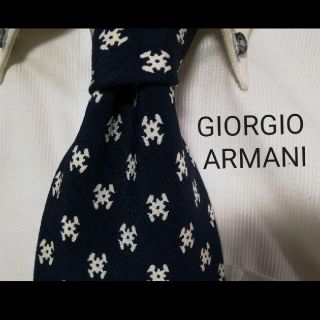 ジョルジオアルマーニ(Giorgio Armani)の美品★GIORGIO ARMANIアルマーニ★小紋柄高級ネクタイ★(ネクタイ)