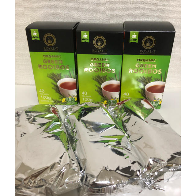 オーガニックグリーンルイボスティー×3箱分 食品/飲料/酒の飲料(茶)の商品写真