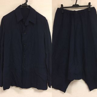 ヨウジヤマモト(Yohji Yamamoto)の16SS Yohji Yamamoto Pour Hommeシワ加工セットアップ(セットアップ)