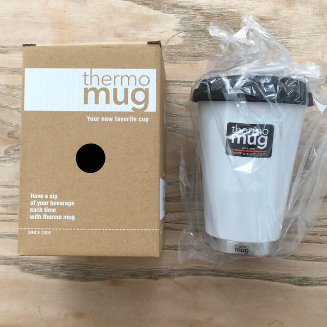 thermo mug(サーモマグ)の新品　サーモマグ　thermo mug コーヒータンブラー  白　350ml  インテリア/住まい/日用品のキッチン/食器(タンブラー)の商品写真