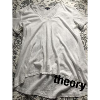 セオリー(theory)の☆美品☆theory Vネック白Tシャツ☆(Tシャツ(半袖/袖なし))