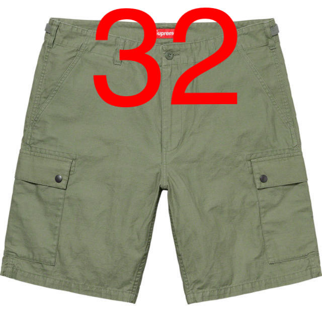 20ss 32インチ SUPREME Cargo Short シュプリームワークパンツ/カーゴパンツ