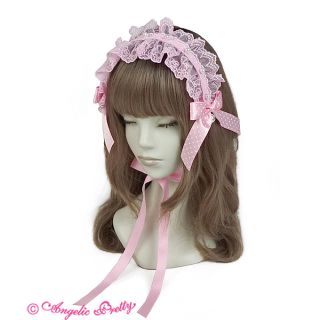 アンジェリックプリティー(Angelic Pretty)のリリカルバニーレースヘッドドレス　ピンク(カチューシャ)