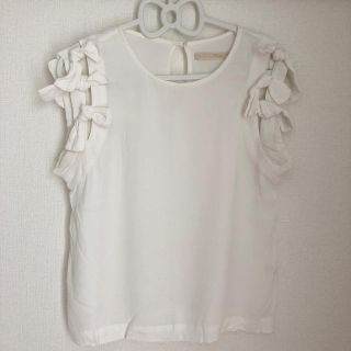 カージュ(Khaju)の♡ いちごみるく様専用 ♡ khaju リボントップス(カットソー(半袖/袖なし))