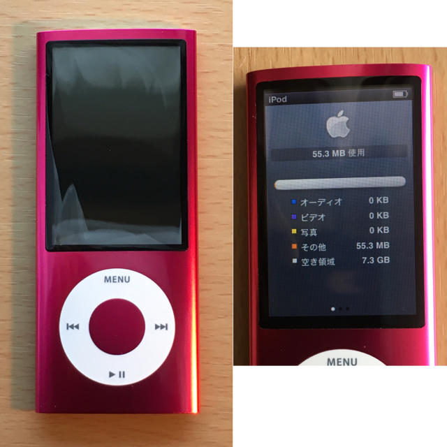 Apple(アップル)のユウ様専用　Apple iPod nano 第5世代 8GB シリコンカバー付き スマホ/家電/カメラのオーディオ機器(ポータブルプレーヤー)の商品写真