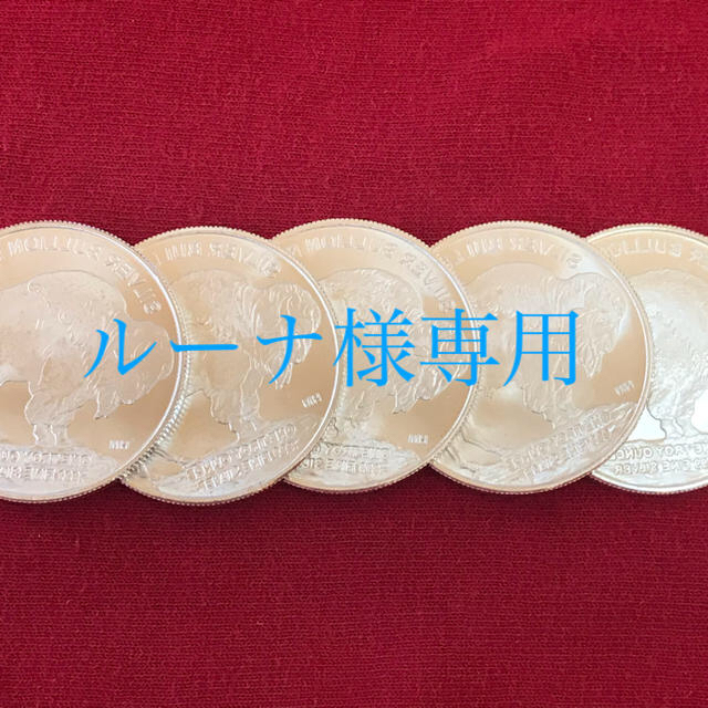純銀 10枚セット／合計10オンス アメリカ バッファロー インディアン 銀貨