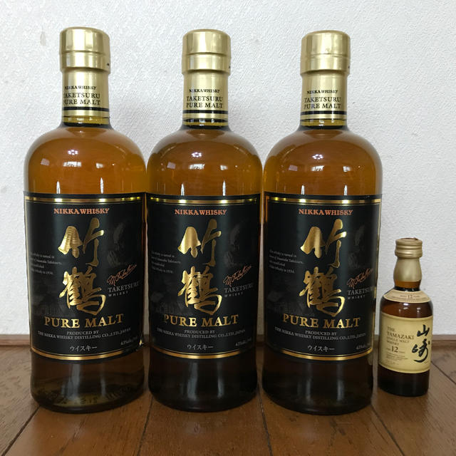 竹鶴 ノンビンテージ  3本 + 山崎12年 50ml