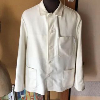 マルタンマルジェラ(Maison Martin Margiela)のスペシャル！ホワイトモールスキン ワークジャケット フレンチワークvintage(カバーオール)