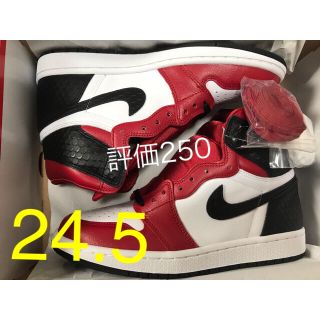 ナイキ(NIKE)のNIKE AIR JORDAN1 HIGH OG "SATIN RED"24.5(スニーカー)