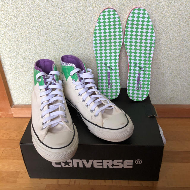 スニーカー【限定】CONVERSE 100周年コラボスニーカー ジョジョ 岸辺露伴