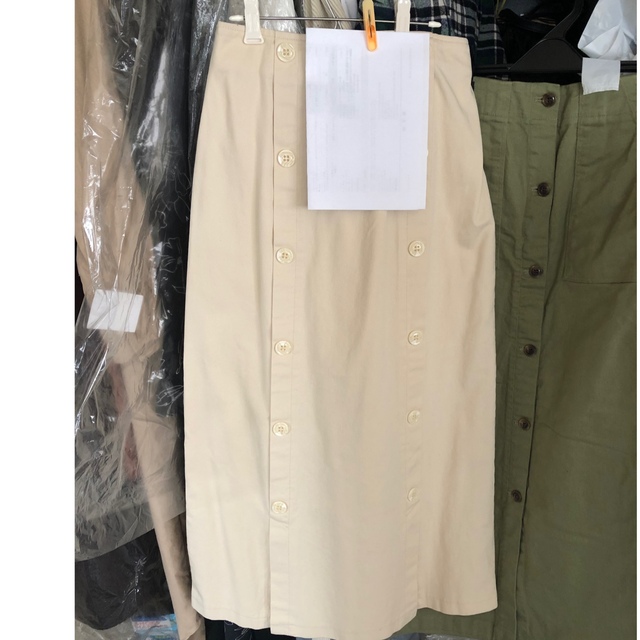 RayCassin(レイカズン)のレイカズン　デニムロングスカート　オフホワイト レディースのスカート(ロングスカート)の商品写真