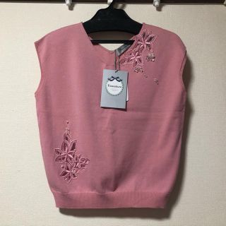 リランドチュール(Rirandture)のRirandture 透け刺繍ゆるニット(カットソー(半袖/袖なし))