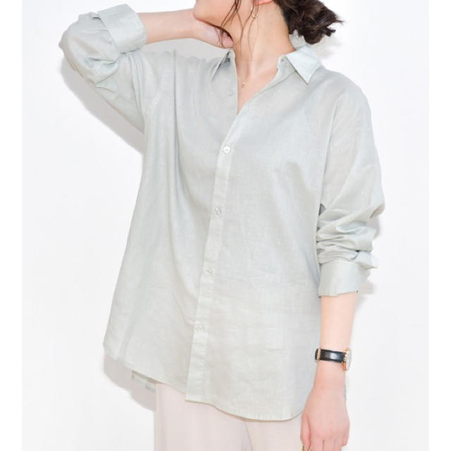 今季 タグなし未使用 アンブルネージュ リネンシャツ シアーシャツ レディースのトップス(シャツ/ブラウス(長袖/七分))の商品写真