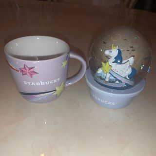 スターバックスコーヒー(Starbucks Coffee)のスノーグローブ&マグペガサス89ml スターバックス　スタバ(グラス/カップ)