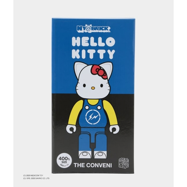 MEDICOM TOY(メディコムトイ)のNY@BRICK 400％  HELLO KITTY BLUE エンタメ/ホビーのおもちゃ/ぬいぐるみ(キャラクターグッズ)の商品写真