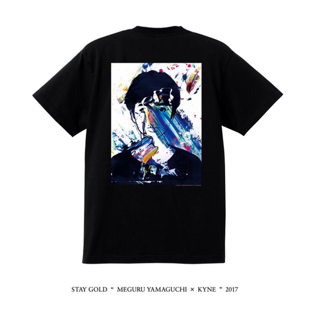 新品！MEGURU YAMAGUCHI × KYNE Tシャツ 黒 全サイズ有り メンズのトップス(Tシャツ/カットソー(半袖/袖なし))の商品写真