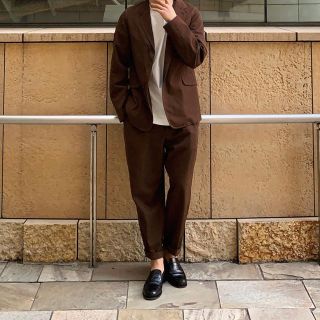 コモリ(COMOLI)の訳あり格安　超希少　comoli 18aw ウールギャバジン size1　パンツ(スラックス)