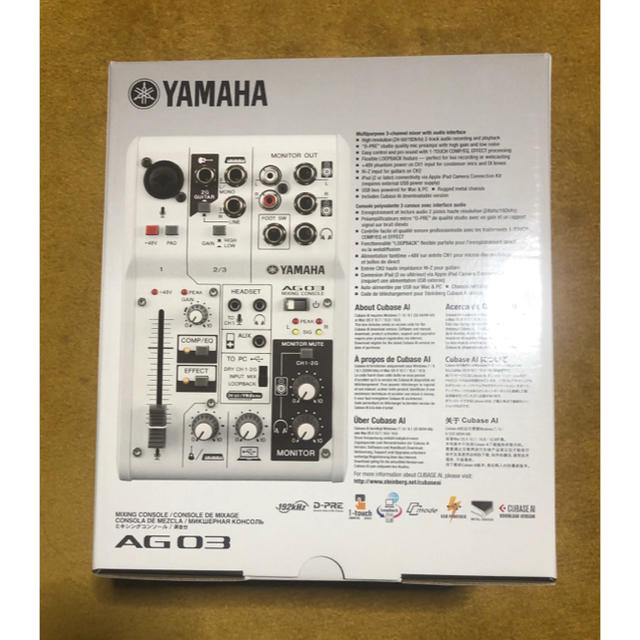 YAMAHA AG03 新品未開封   楽器のDTM/DAW(オーディオインターフェイス)の商品写真