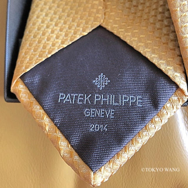 (新品)PATEK PHILIPPE 2014 ネクタイ 黄色 シルク