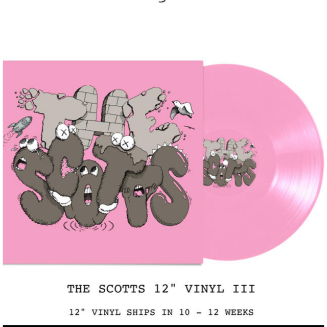 Travis Scott × KAWS レコード The Scotts Ⅱ、Ⅲ