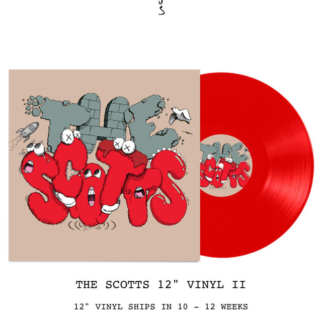 Travis Scott × KAWS レコード The Scotts Ⅱ、Ⅲ