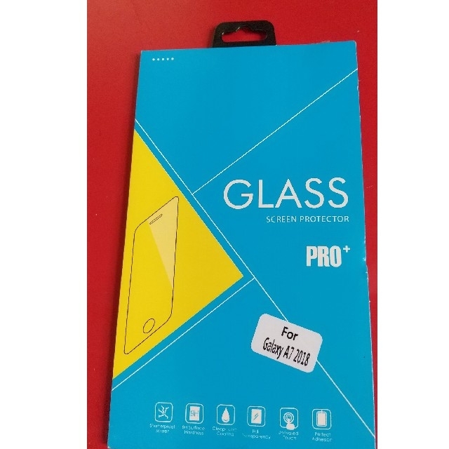 SAMSUNG(サムスン)のGalaxy A7 2018 GLASS protecter+ スマホ/家電/カメラのスマホアクセサリー(保護フィルム)の商品写真