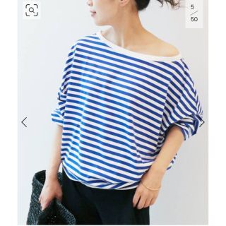 プラージュ(Plage)の1010_closetさま専用 FEMININE ボーダー七分袖プルオーバー (Tシャツ(半袖/袖なし))