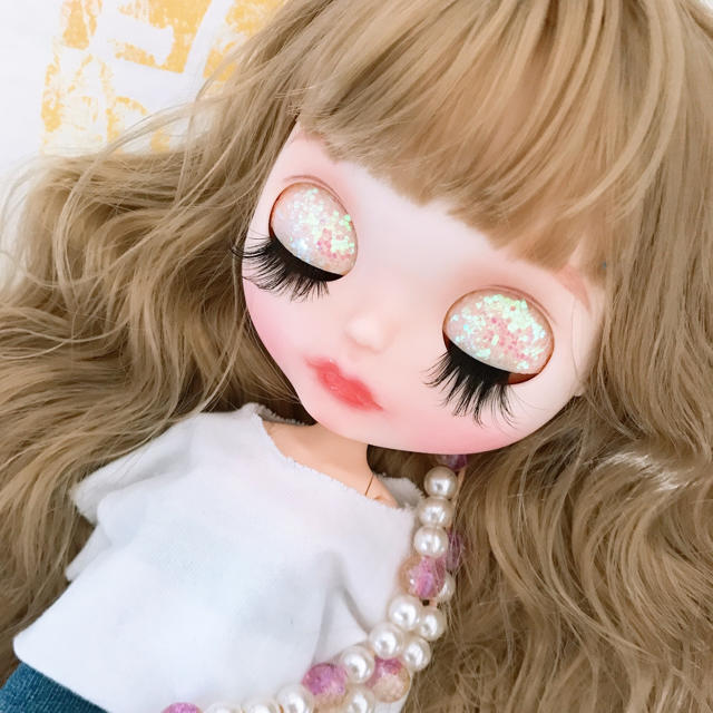 アイシードール カスタム ブライス 人形 白肌 ベージュ ブロンド アイシードール カスタム ブライス 人形 白肌 ベージュ ブロンド