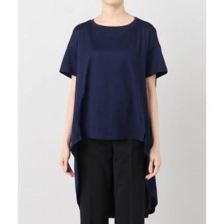 アパルトモンドゥーズィエムクラス(L'Appartement DEUXIEME CLASSE)のアメリカーナ　バックロングハーフスリーブT 新品(Tシャツ(半袖/袖なし))