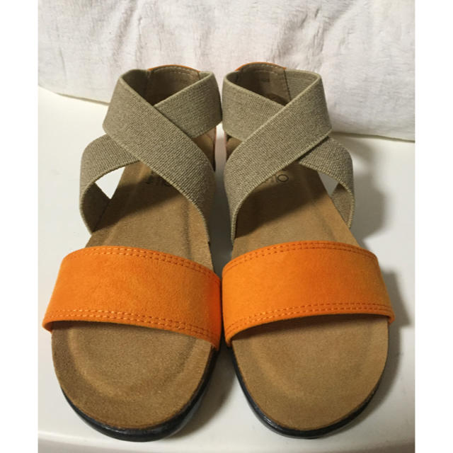 Nuovo(ヌォーボ)の新品 ヌオーヴォ ゴア サンダル オレンジ レディースの靴/シューズ(サンダル)の商品写真