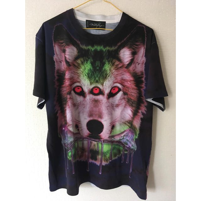 MILKBOY(ミルクボーイ)のmilkboy THREE EYED WOLF Tシャツ 三つ目オオカミ メンズのトップス(Tシャツ/カットソー(半袖/袖なし))の商品写真